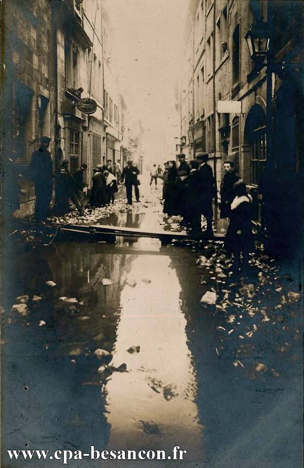 BESANÇON - Rue Claude Pouillet - Inondations de 1910